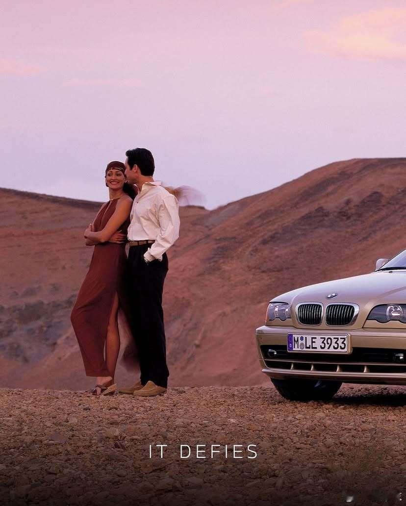 宝马官博刚发了条巨走心的帖子，1999 E46 3系敞篷文案：My heart 