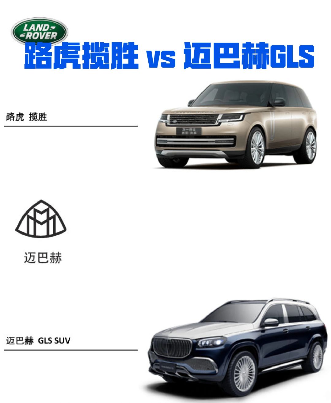 路虎揽胜 vs 迈巴赫GLS