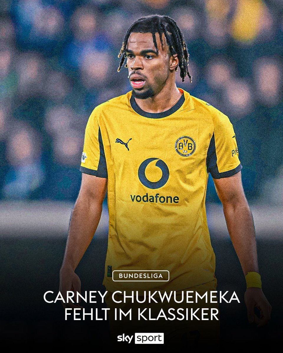 楚克乌梅卡缺席本轮对阵拜仁，多特将三名小将列入大名单