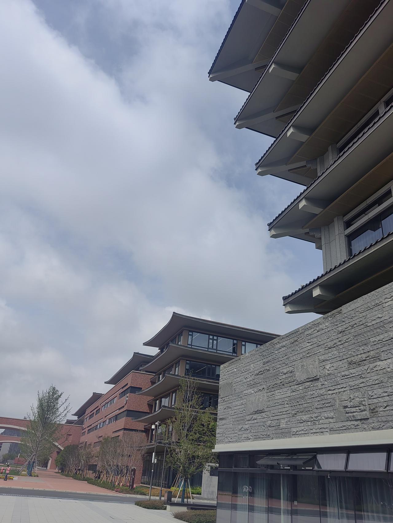 这学校的建筑还不错吧？
教学楼像庙宇
有点想进去烧香拜佛了
有氛围感的建筑 高校