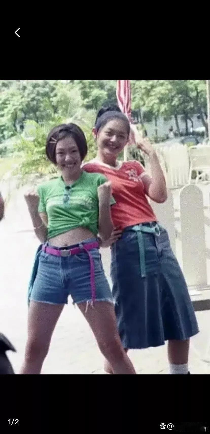 大s和小S年轻的时候确实活力四射，少女感十足啊 