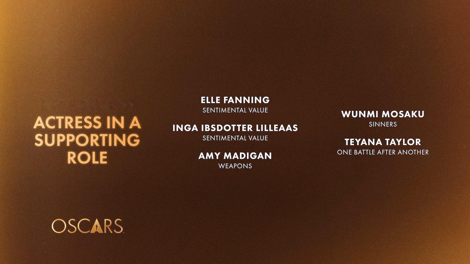 2026奥斯卡提名来了：【最佳女主角】杰西·巴克利/《哈姆奈特》萝丝·拜恩/《如