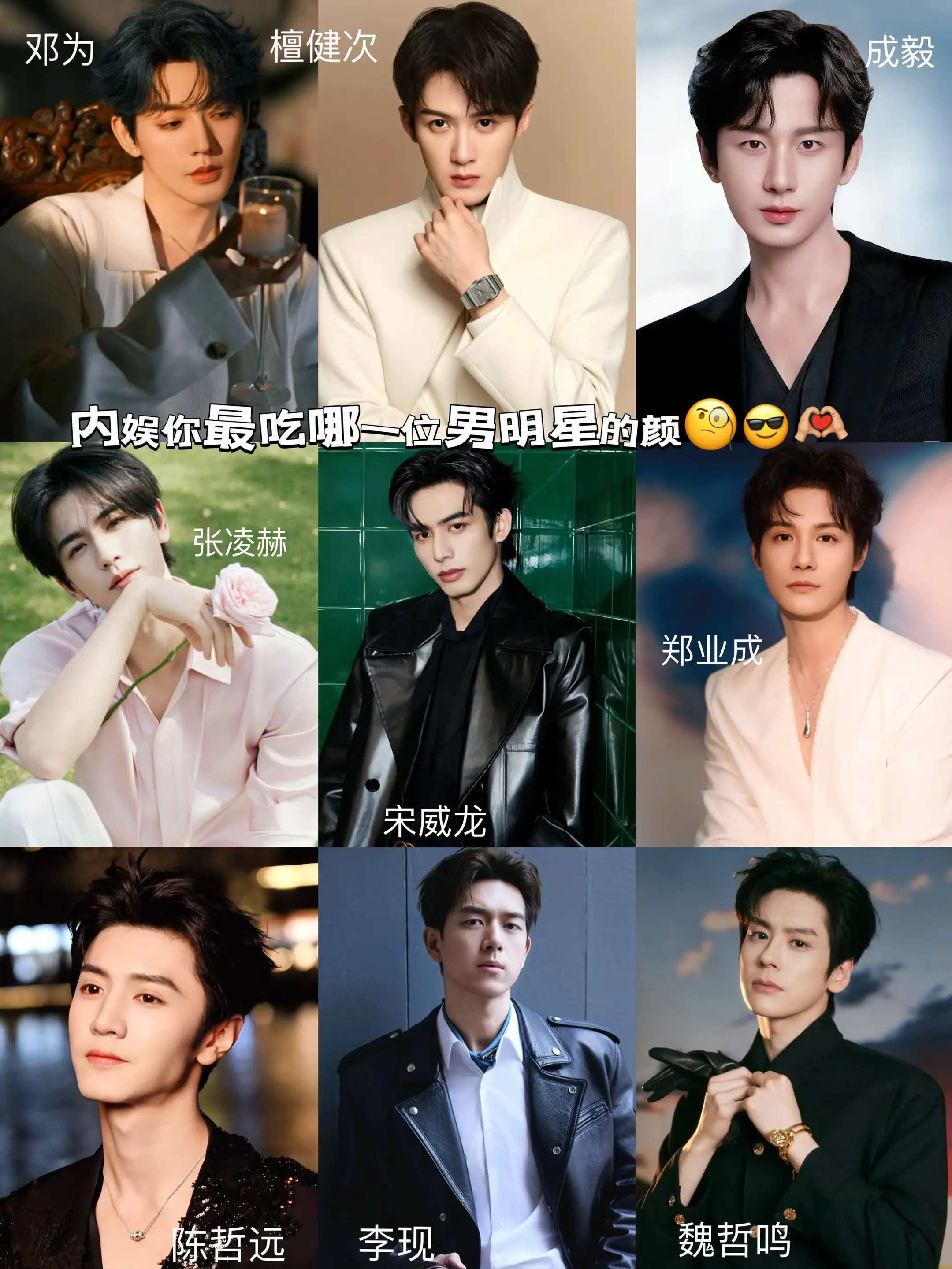内娱你最初哪一位男明星的颜🧐🤔。李现魏哲鸣