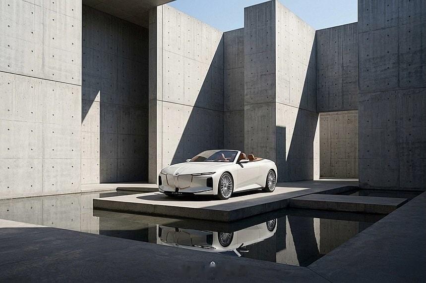 Vision BMW ALPINA概念车敞篷版渲染图 图1和图2为宝马官方Vis