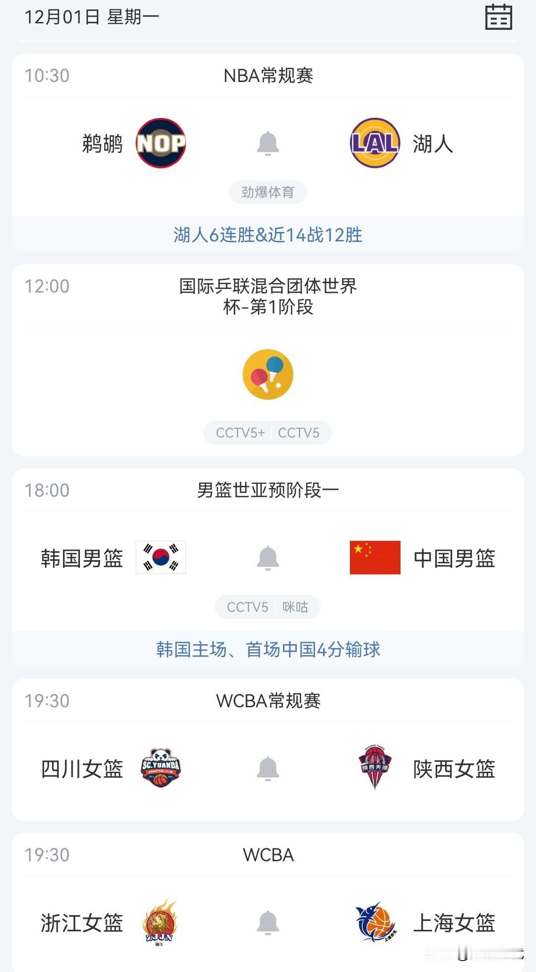 明日中国男篮战韩国男篮央视直播 浙江女篮战上海女篮 四川女篮战陕西女篮 开拓者战