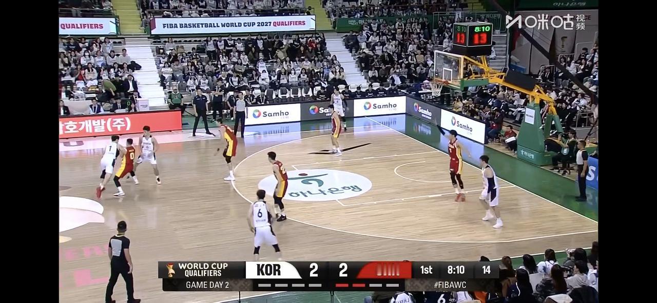 悬了！中国男篮比第一场打得还差！

第一节直接落后15分，前面6；分钟被对方打了