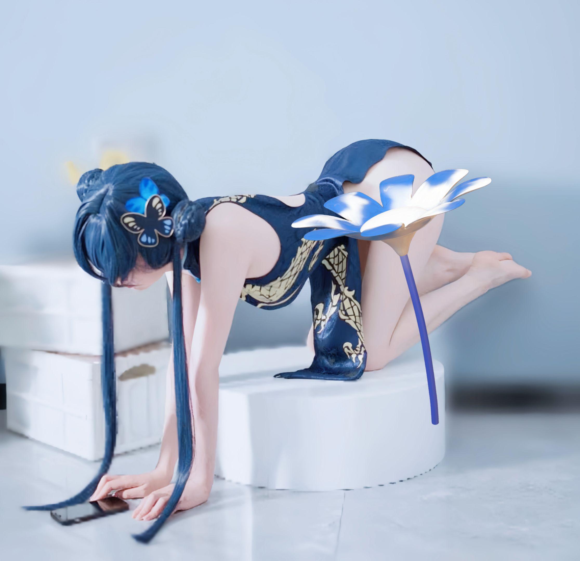 二次元少女 灵魂cos 旗袍