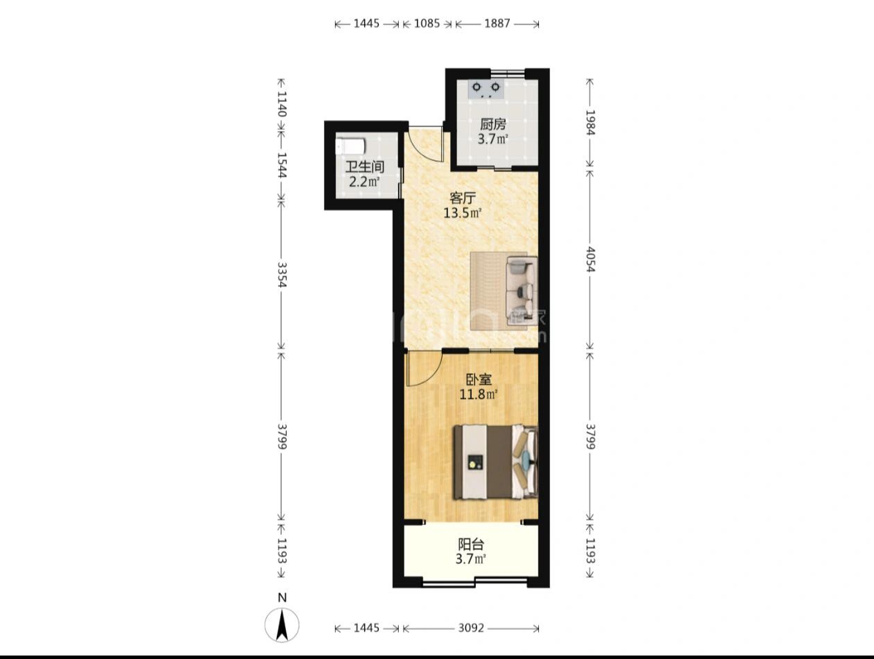 江苏路地铁口，房东急售单价仅6w，大一房