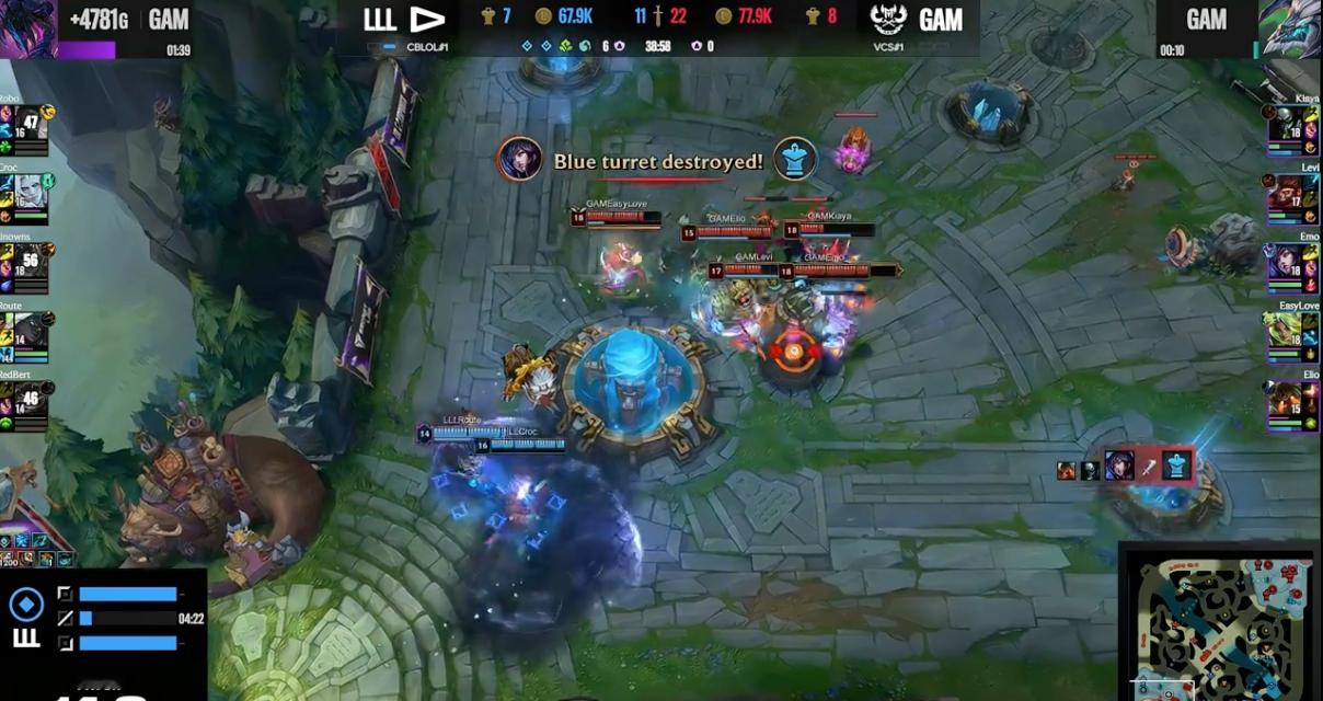 大翻盘！！LLL 1-1 GAM赛点局来。GMA要去打TES嘛？？？#LLL对战