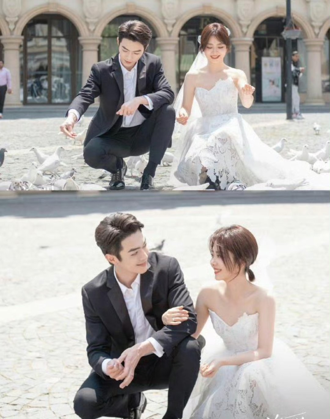 现偶这婚纱照也太绝了，终于懂皇上为啥爱赐婚了！ 