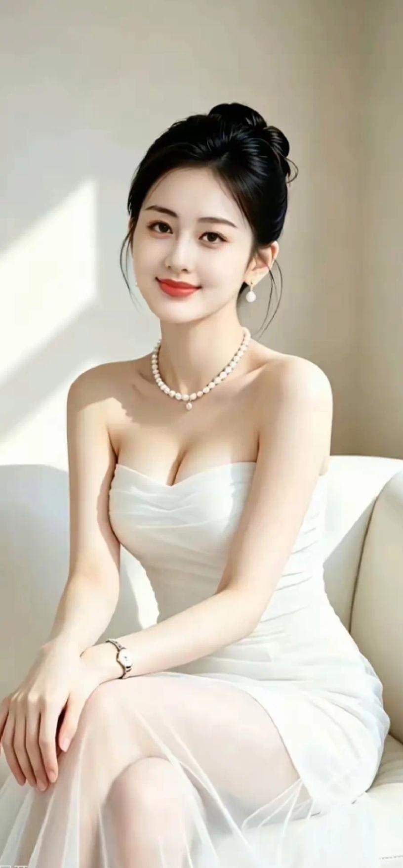 玉人如花，笑靥如春。