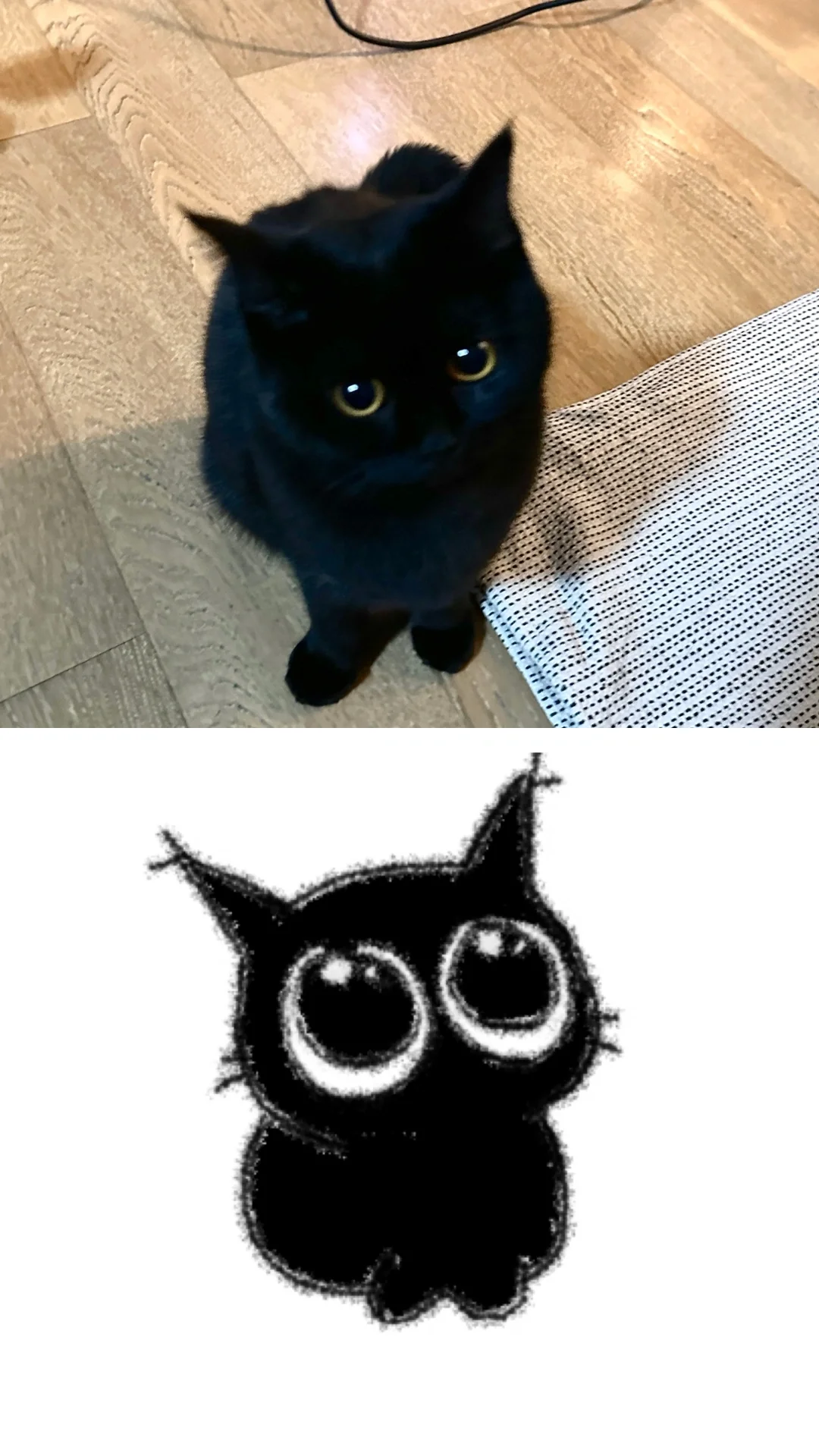 画过小黑猫后 你这辈子就定型了