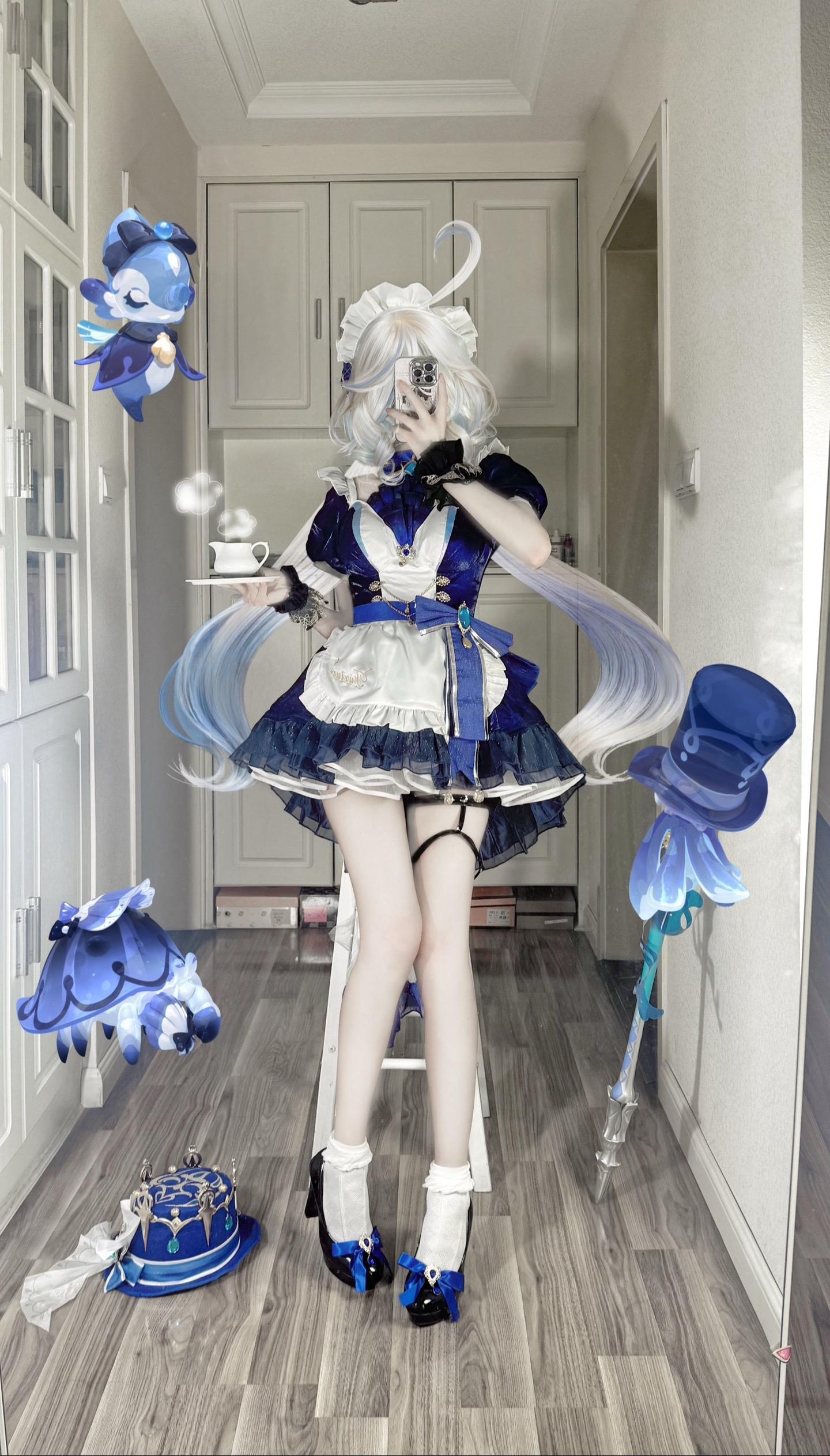 芙芙的退休生活。去当小女仆啦