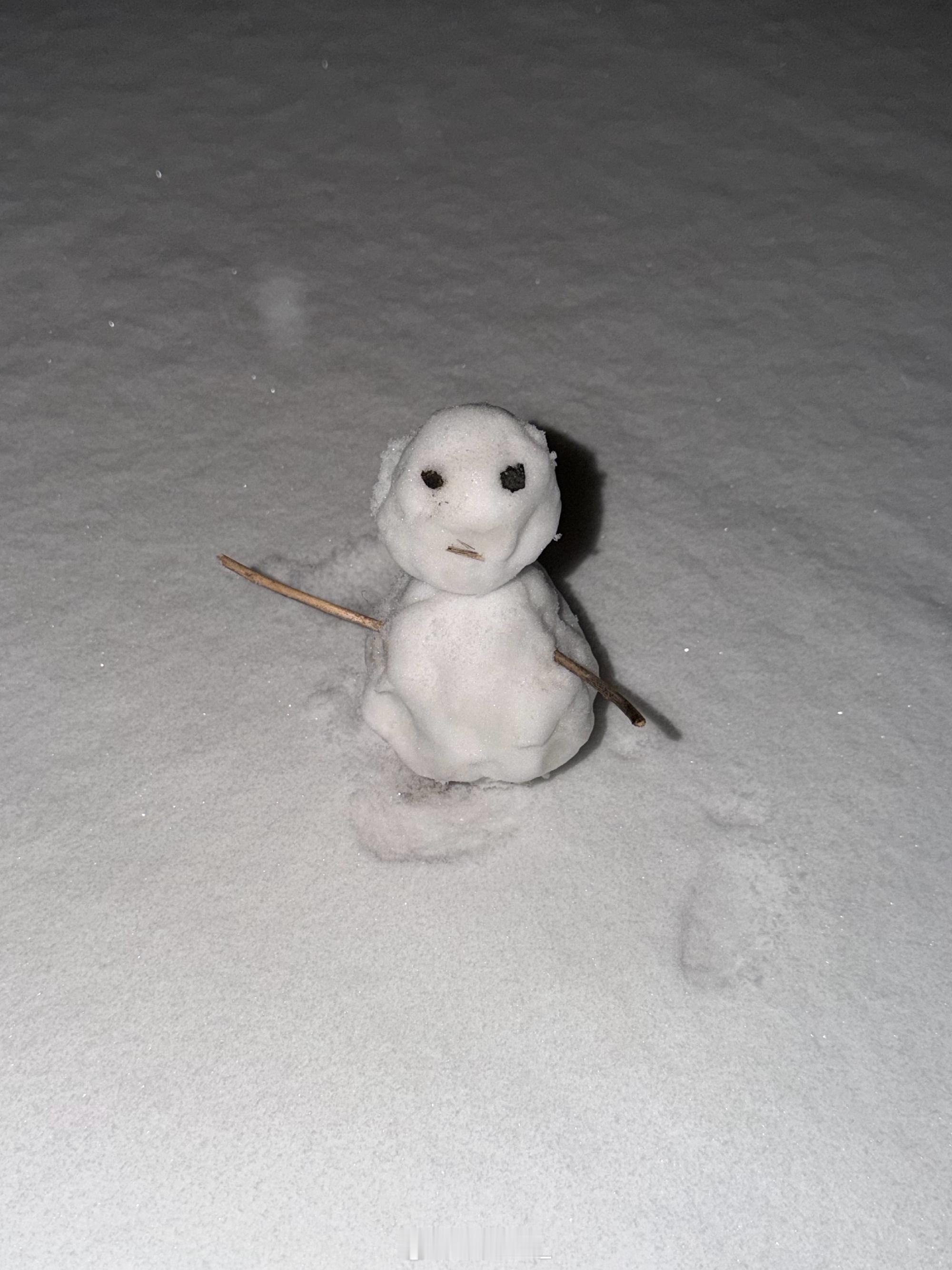 这个雪人看着很不好惹的样子