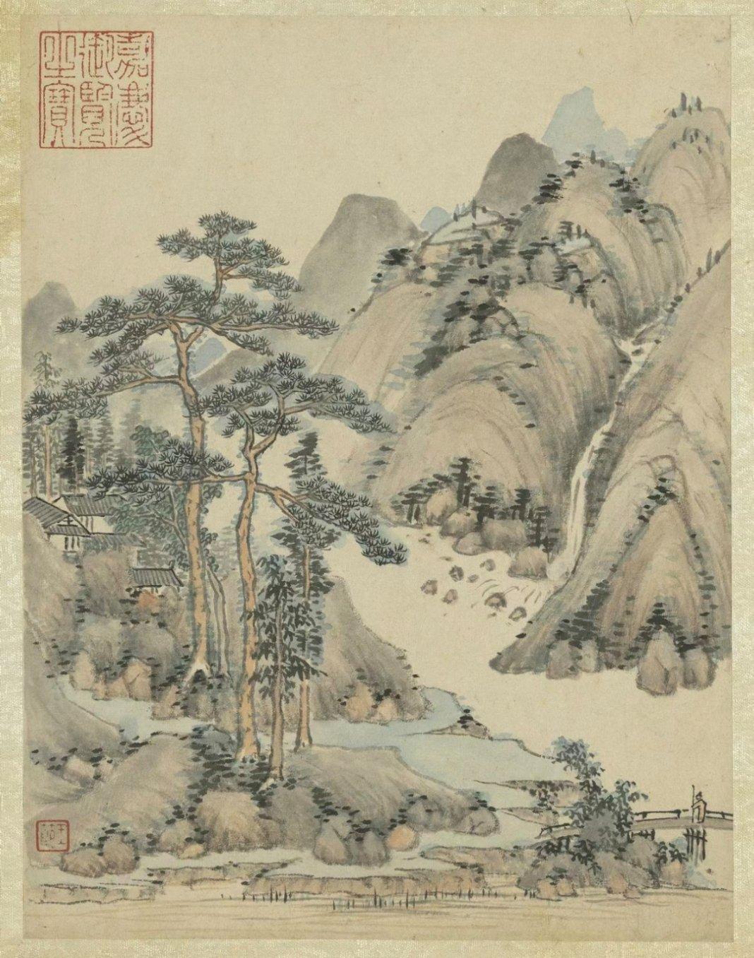 【明清易代之际的纸上山林：王节《供养烟云图册》】
明末清初，江山更迭，许多文人志