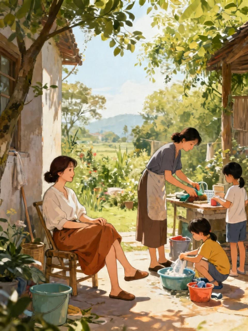 我村子里有好几个婶婶，她们都是从外地嫁过来的，其实不算嫁，算直接跟回来的吧，因为