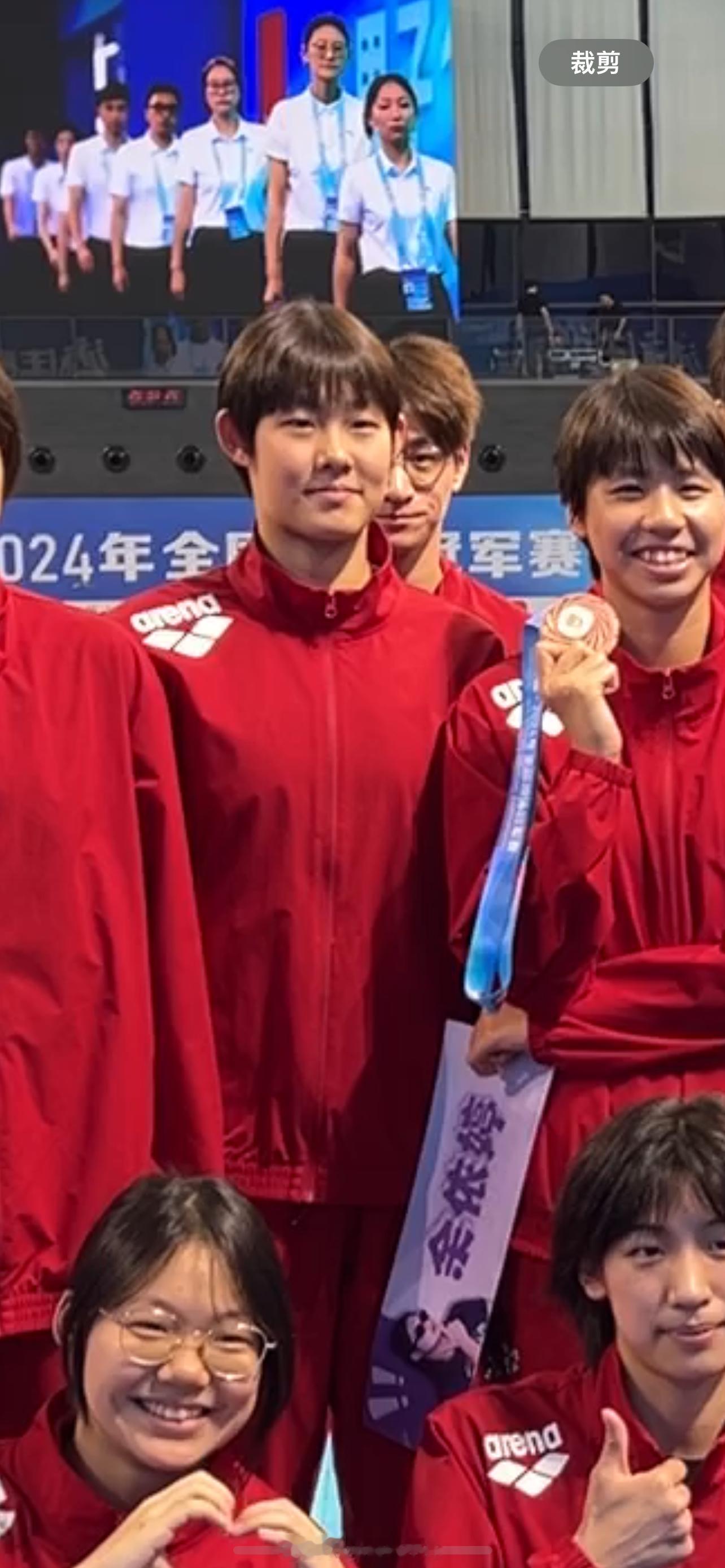 #2024年全国游泳冠军赛# 最后一天一件特别尴尬的事（好像也没那么尴尬）帮浙江