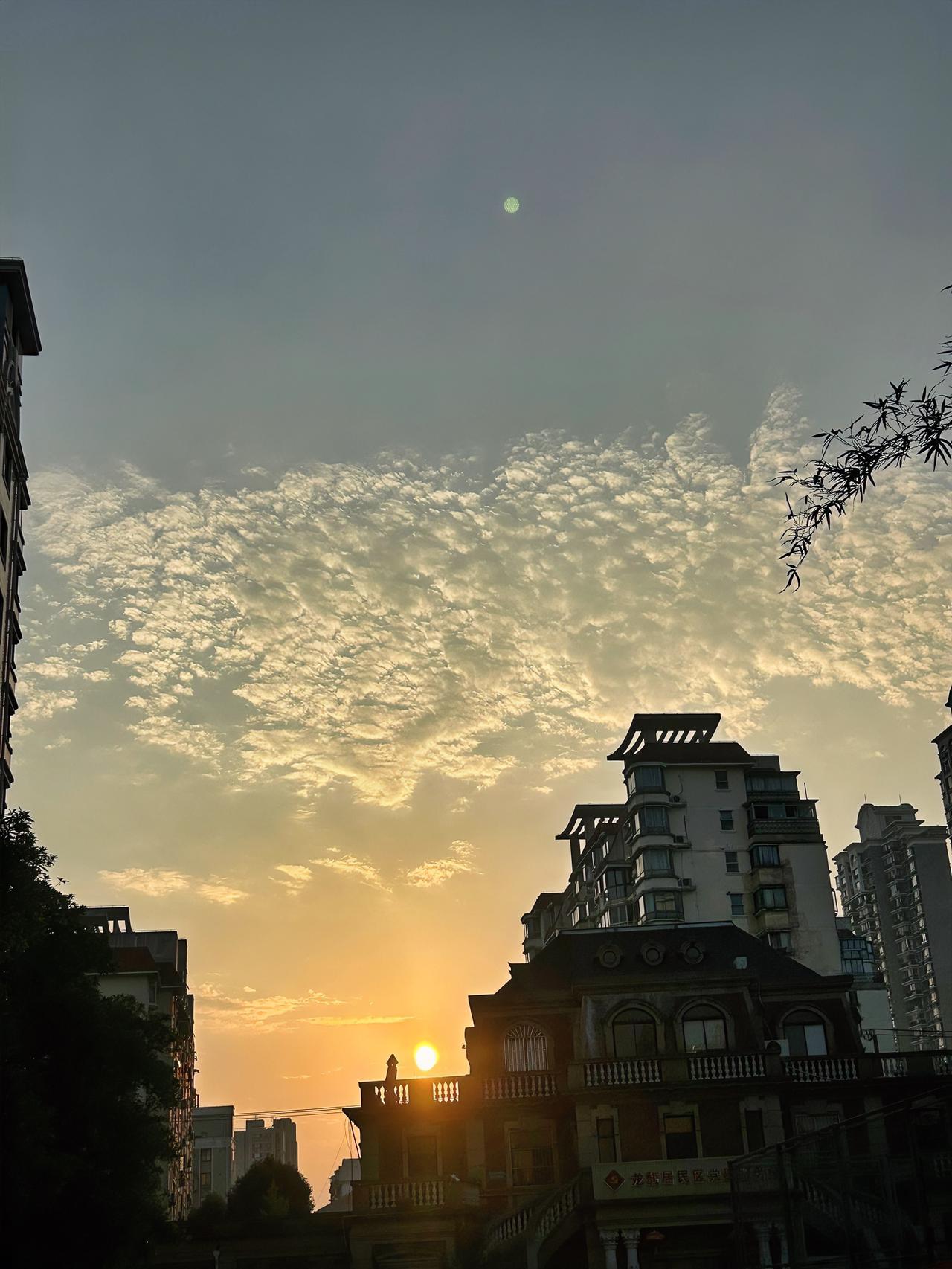 夕阳余晖红半天，
吾辈何须惧黄昏。
