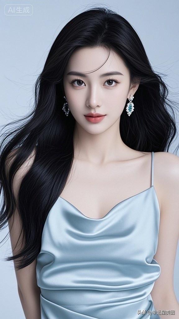 这姑娘穿得真优雅，好漂亮！
