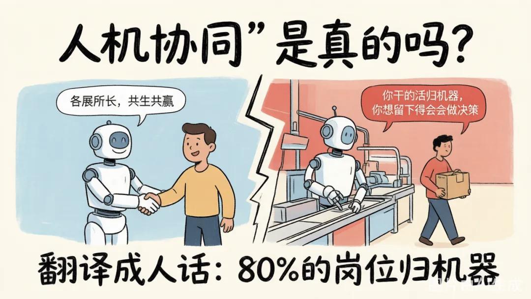 撕掉话术包装：AI时代“人机协同”的真实生存法则
 
一、话术拆解：华丽名词背后