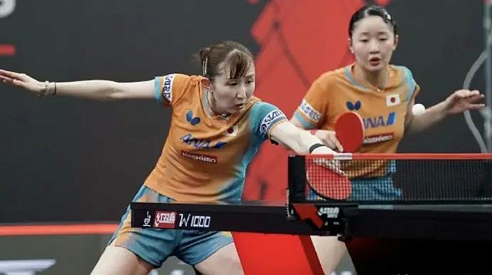 刚刚结束的WTT美国大满贯首场女双半决赛，张本美和/早田希娜3-1战胜韩国组合申