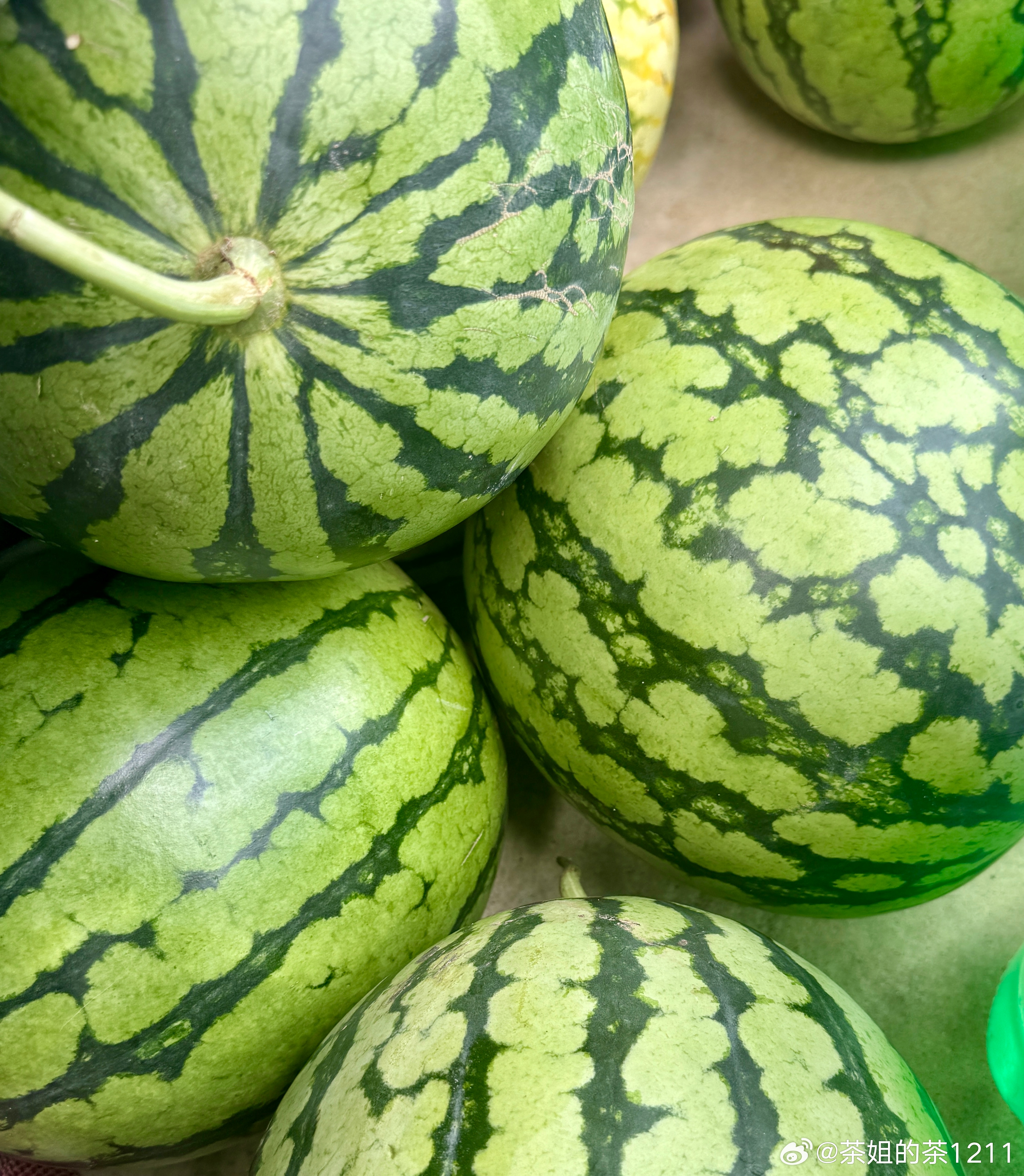 本地西瓜🍉9毛钱一斤，没有新疆宁夏瓜那么甜，但胜在新鲜，清甜自然，没有甜蜜素等