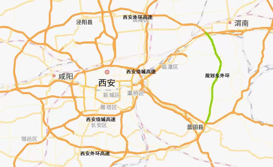 西安拥有内外两条环形高速，内层为 G3002 西安绕城高速，外层为西安外环高速（