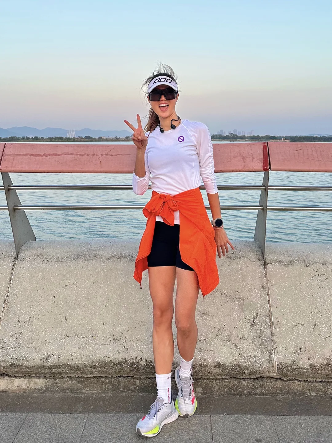 海边慢跑12K🏃‍♀️离更好的自己又近了一步