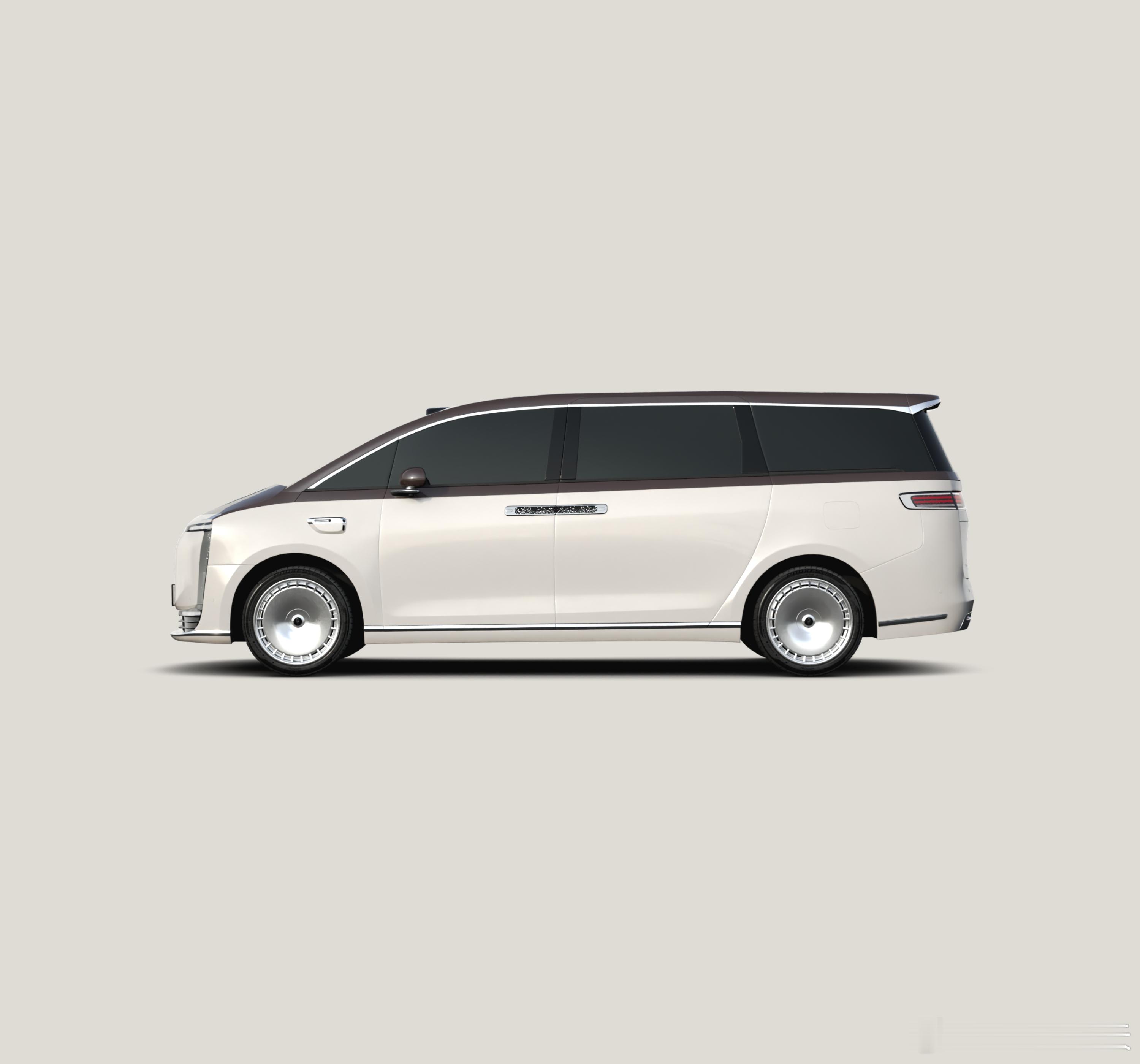 尊界MPV想象图。u1s1，尊界S800的元素基本都集齐了，灯组设计、轮毂设计、