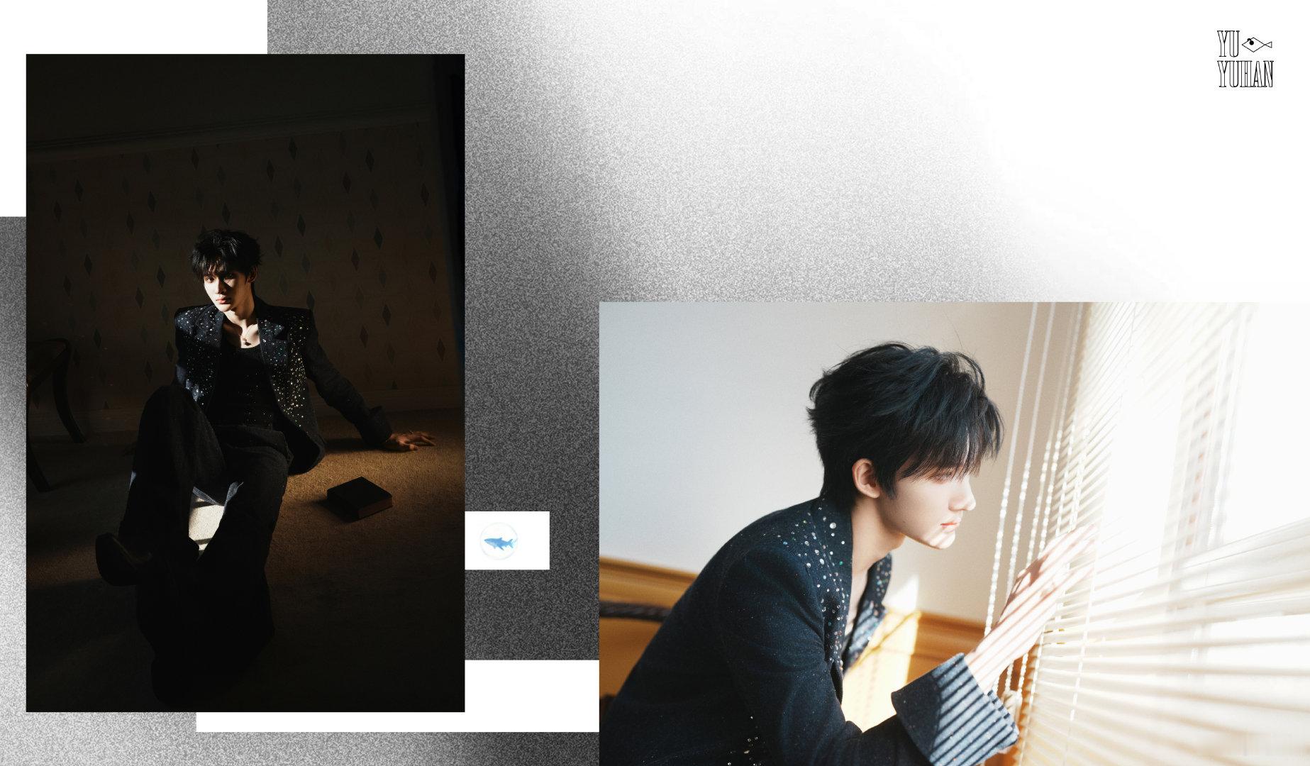 余宇涵闪钻西装造型  余宇涵视界大会出图黑色闪钻西装造型好帅呀，完全是小说里写的