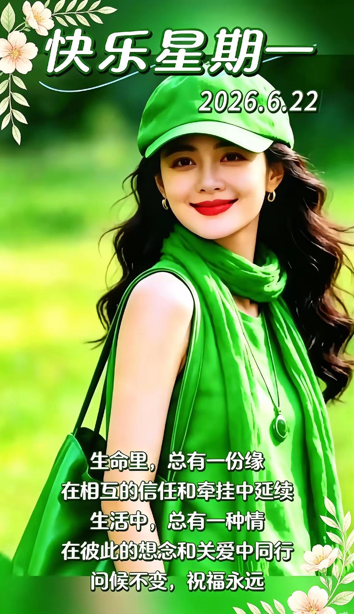 崭新周一，全新启程
愿你
吃得香，睡得稳
事事顺，日日安
日子越过越舒心
周一的