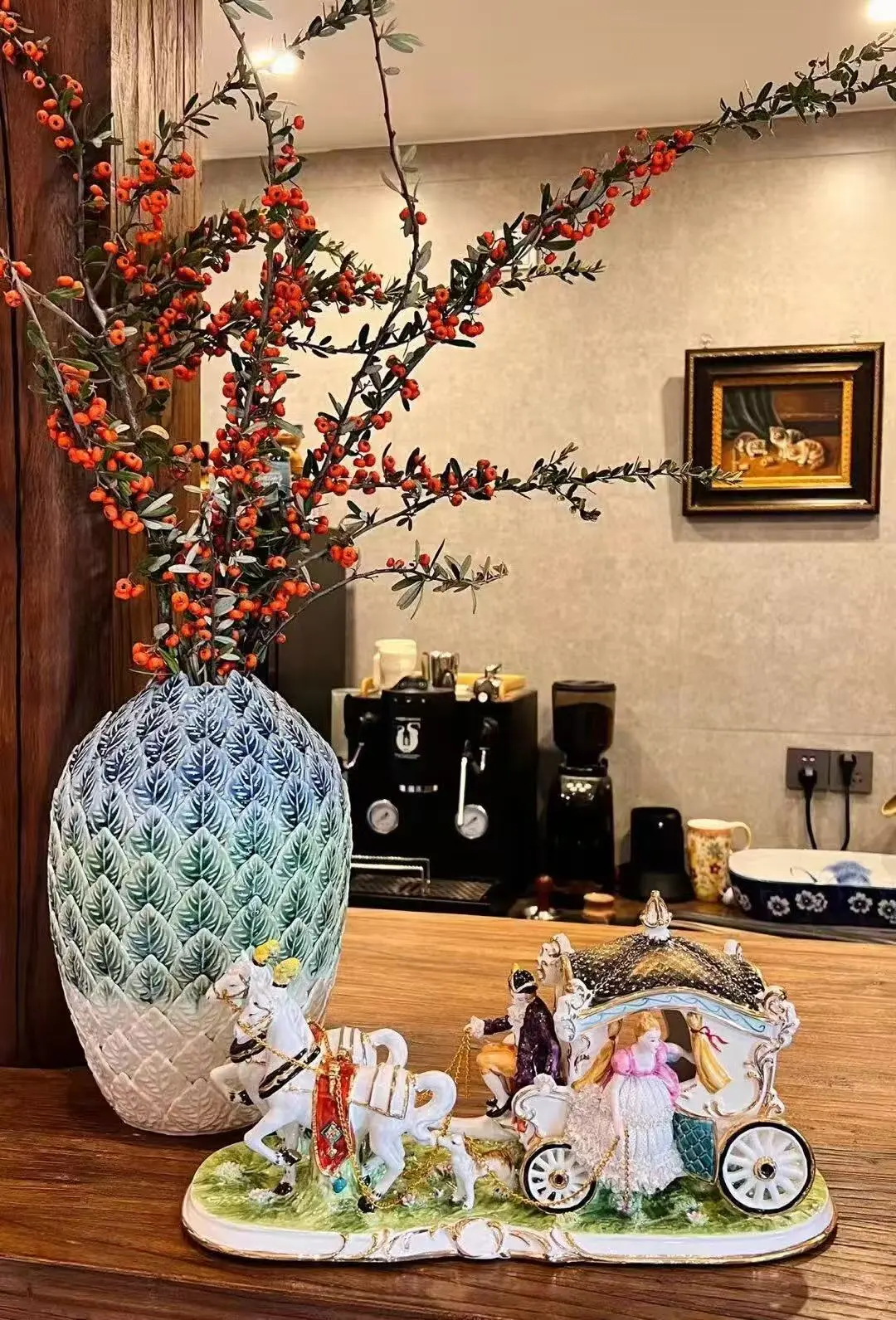 欧式复古风陶瓷摆件，客厅玄关一放就亮眼✨