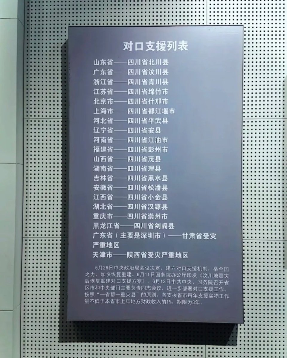 我还在找汶川地震时陕西对口援建的灾区城市，才发现我们陕西自己也是灾区感谢天津的援
