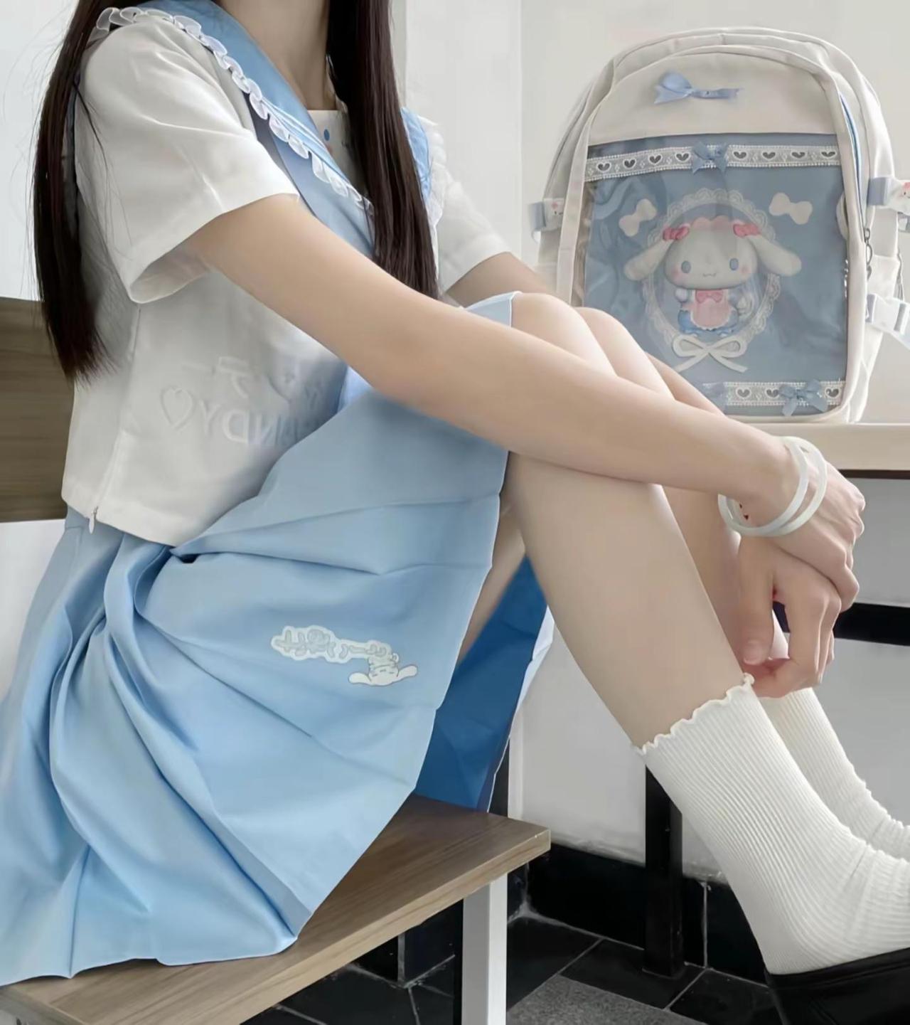 女大穿搭日常 日常校园穿搭 女大学生校园穿搭 女高中生的清纯校园穿搭 jk少女穿