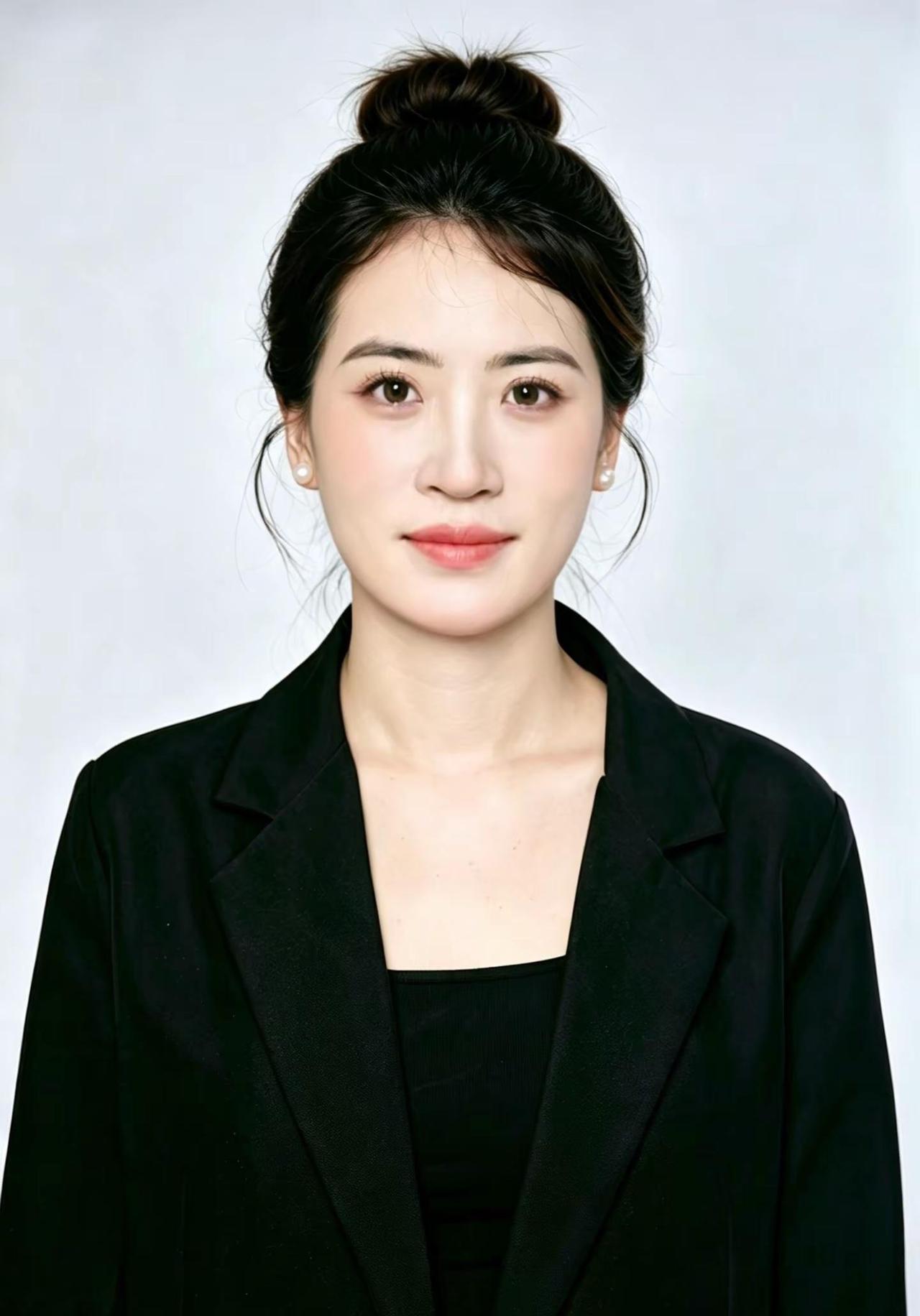 必须夸夸豆包🤪！帮我把证件照从图二改成了图一～之前那个化妆师弄的发型真的没眼看