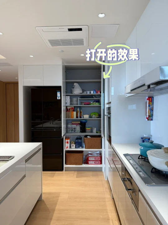 治愈系开放式厨房‼️颜值高，空间规划人性化