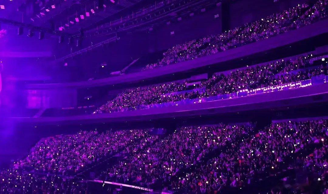 王鹤棣昨日演唱会紫海 座无虚席啊！人气很高啊！ 