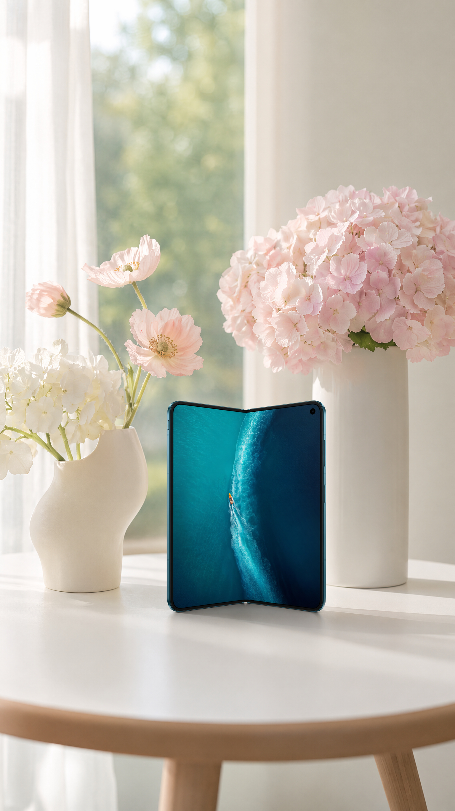 vivo X Fold6 蓝洞新色，是静谧也是呼吸感。蓝，是深邃的想象，亦是灵动