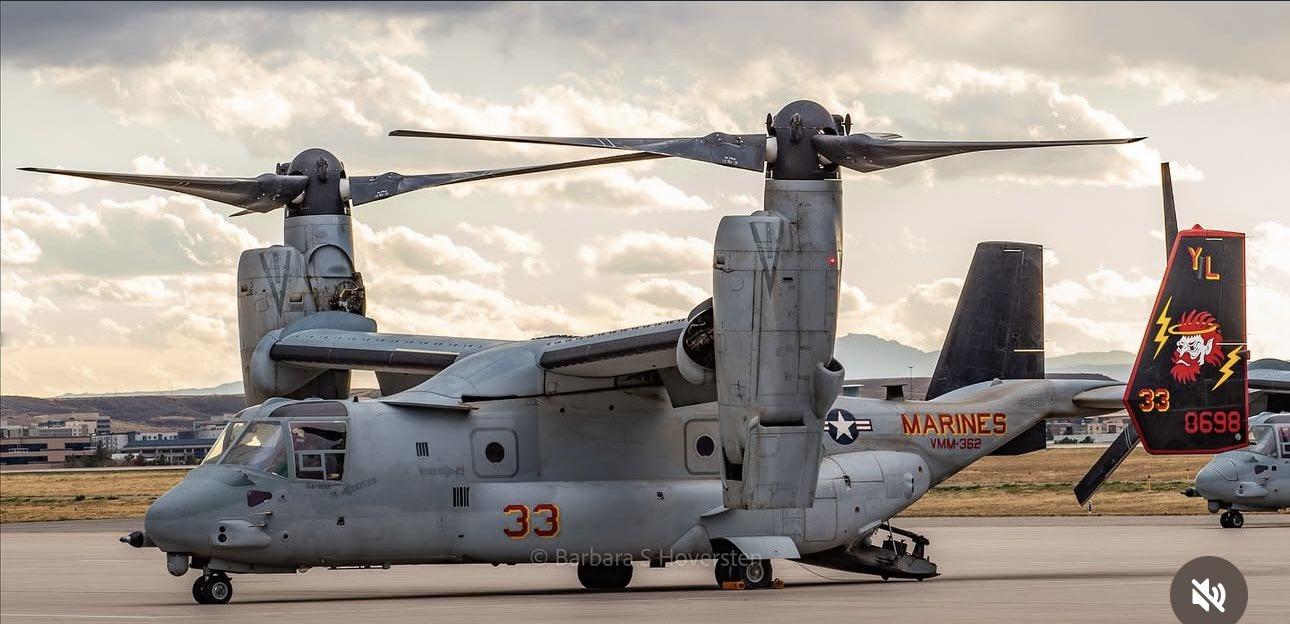 陆战队VMM-362中队旗下MV-22B鱼鹰在科罗拉多 ​​​