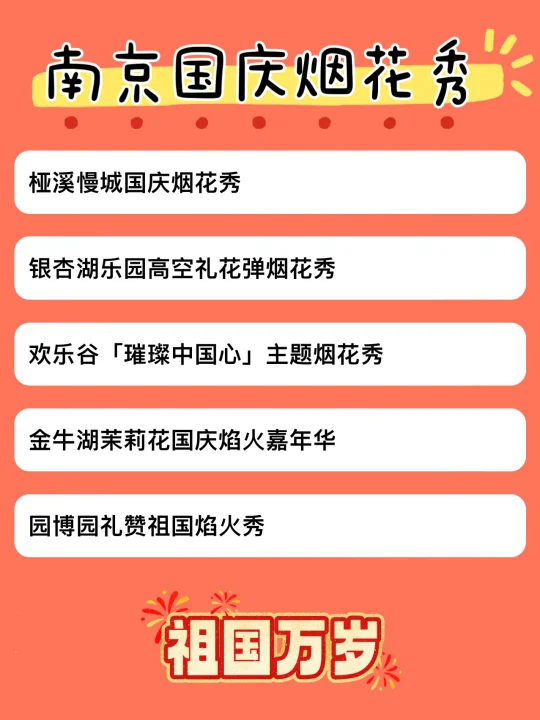 2025南京国庆烟花秀，你最期待哪一个？