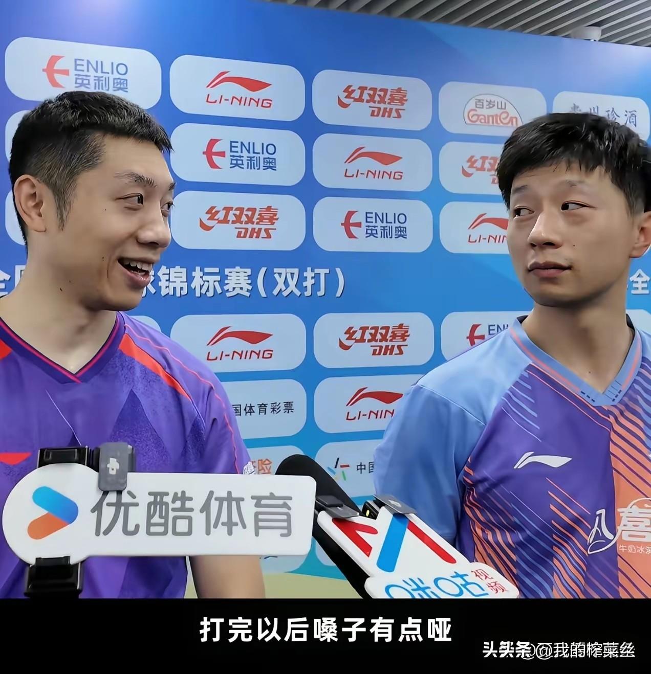 有多少人跟我一样，建议龙蟒组合上洛奥打双打的。
他连快40了，平时也不练球，也不