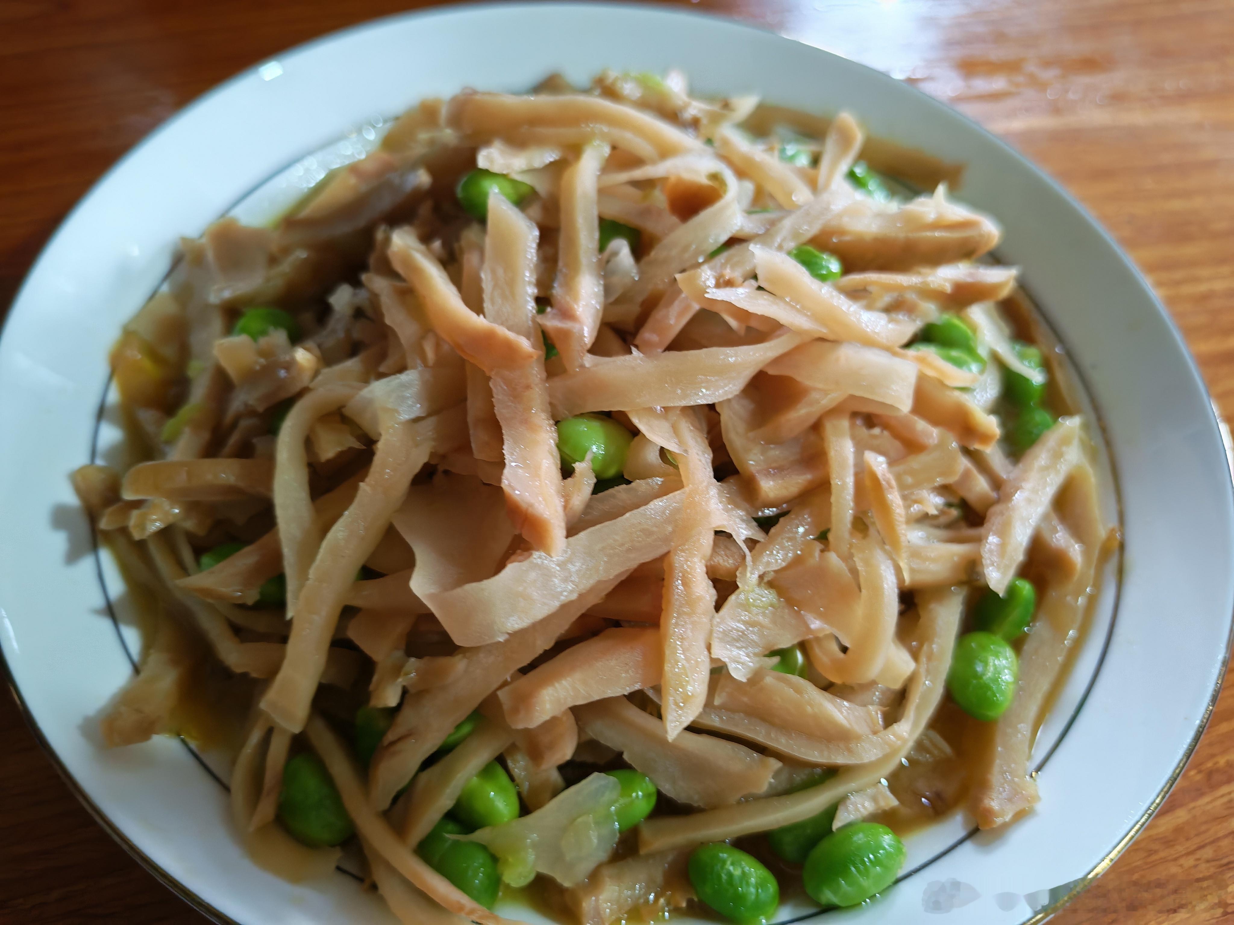 毛豆大头菜让我明天早上想喝粥