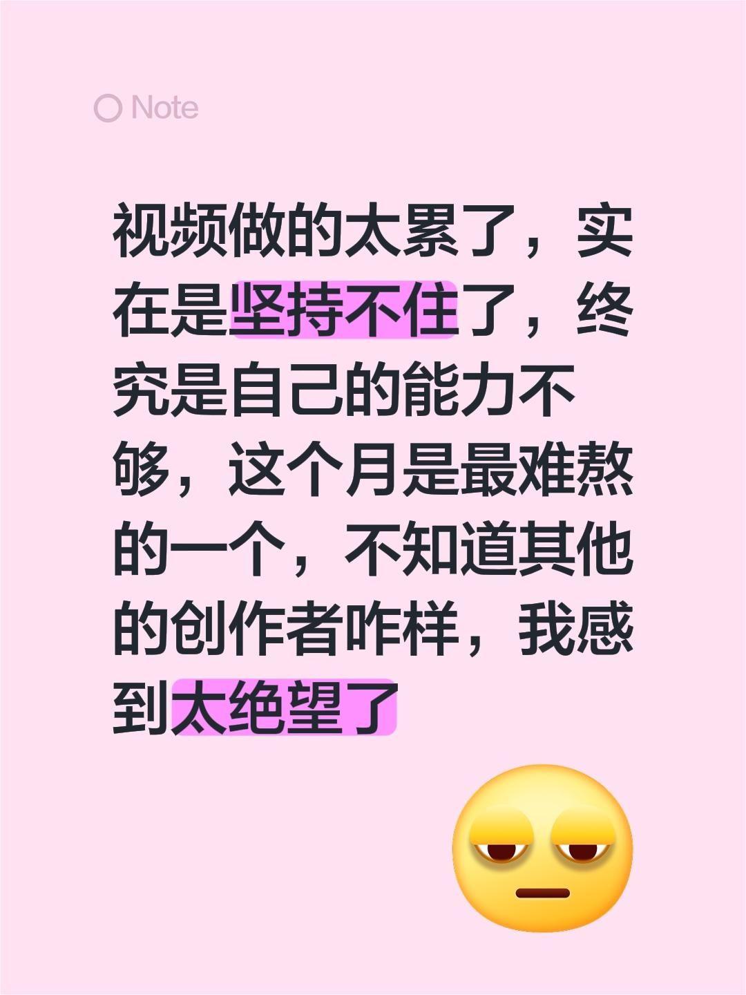 我评论了 的作品： 视频做的太累了，实在是坚持不住了，终究是自己的能力...