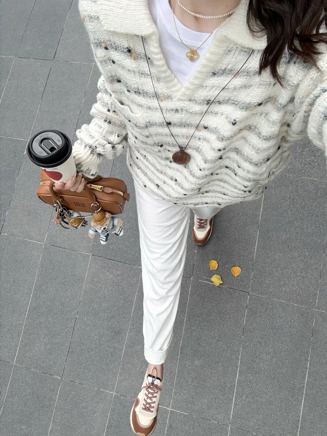 穿毛衣啦🍂全白真的漂亮！基础款太香了叭！