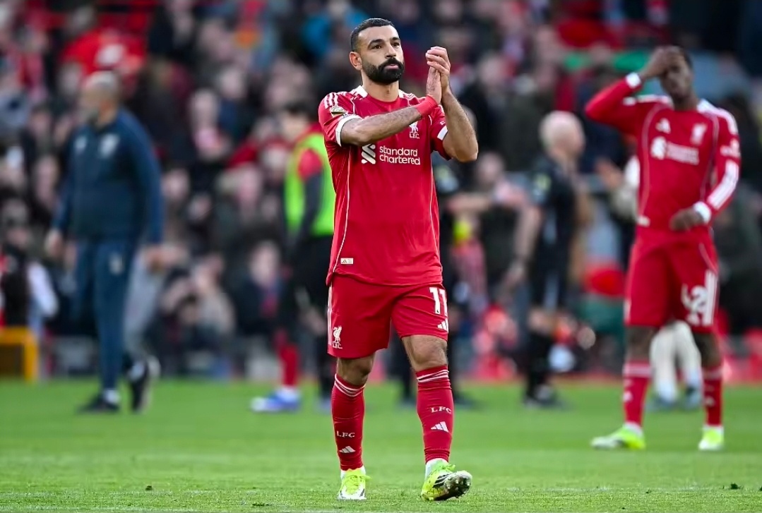 利物浦5比2西汉姆联面对西汉姆0射正，萨拉赫连续第10场英超未进球，为生涯首次英