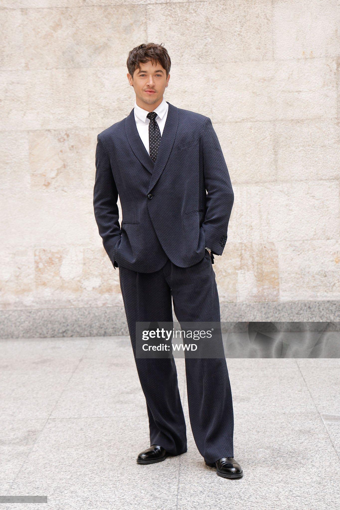 Tom Blyth ｜ 男装周米兰男装周Giorgio Armani 大秀同台的