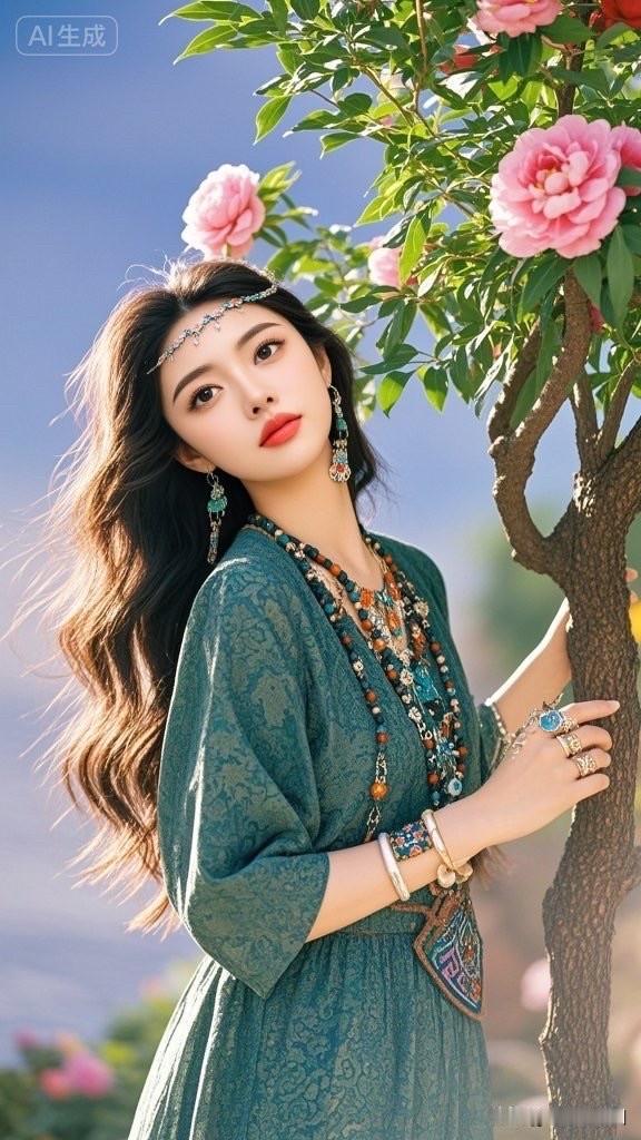 夏日清新穿搭，绿意盎然，自然美如画