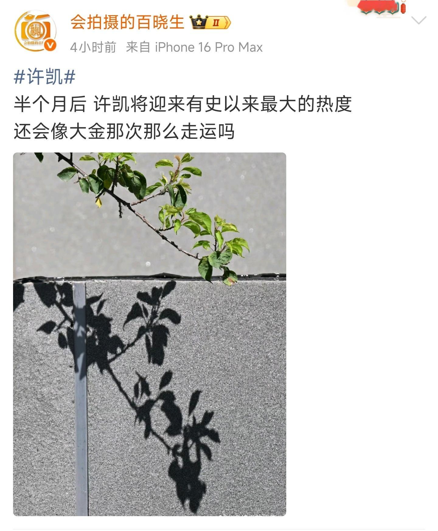 狗仔预告半个月后许凯有大瓜全网红人出没 ​​​