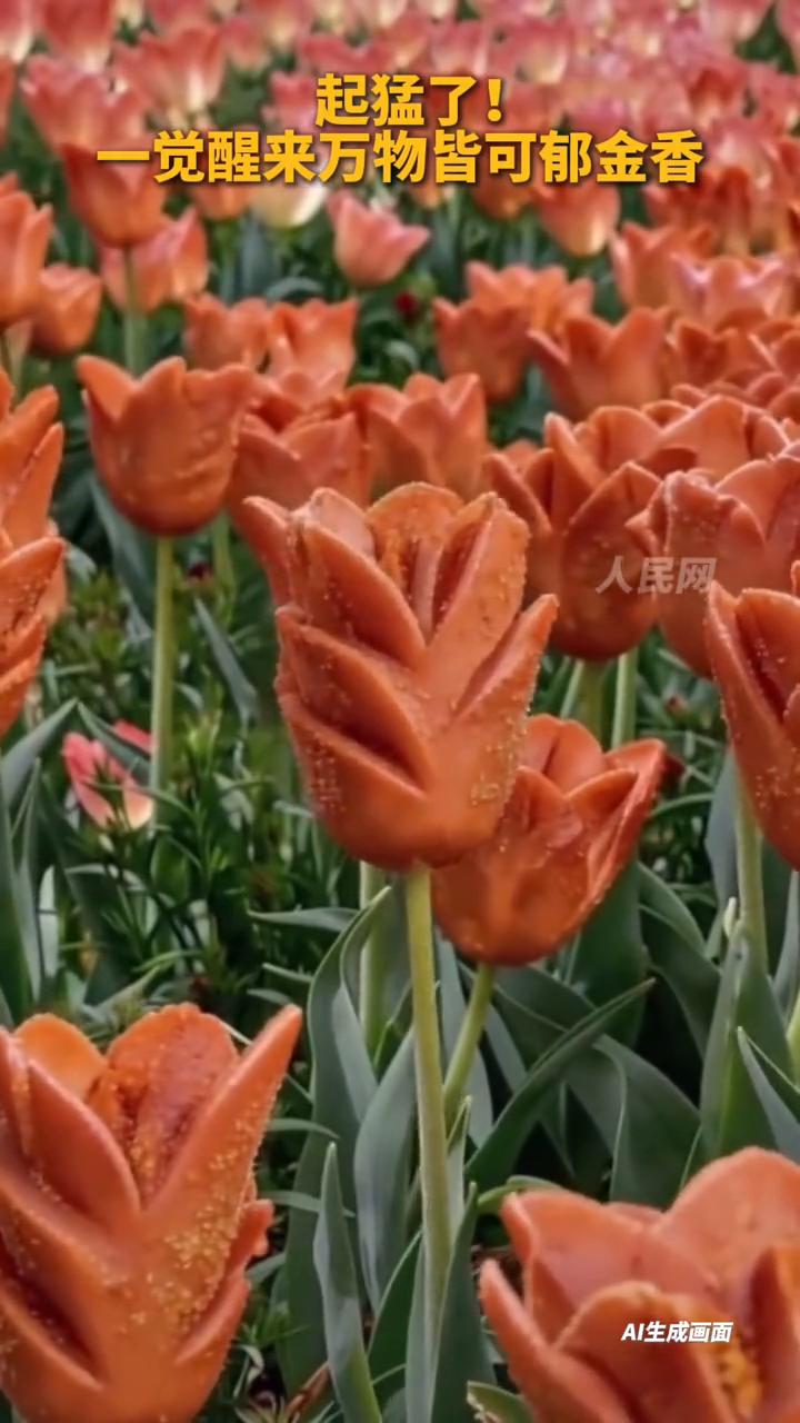 起猛了！一觉醒来万物皆可郁金香。