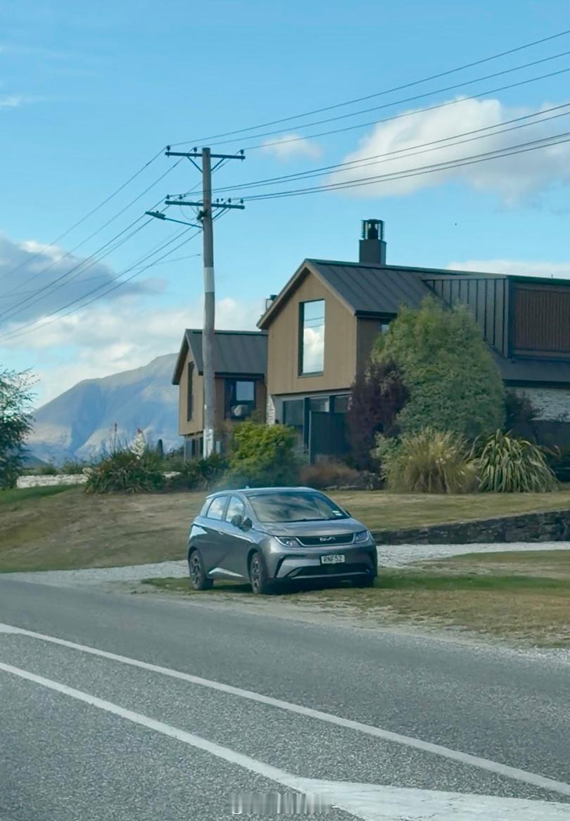 突然，看到了路边停着一台海豚珍妮花花 新西兰